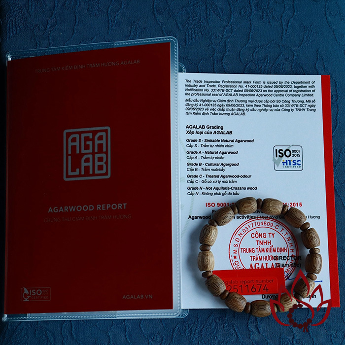 Vòng Trầm Hương Lu Trúc | 8 Ly | Trầm Tốc Kiến Tự Nhiên